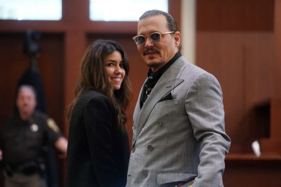 Camille Vasquez (l) who became very popular amid Johnny Depp's (r) explosive case against Amber Heard shared that Depp made a "connection" with the jury while Heard did not.