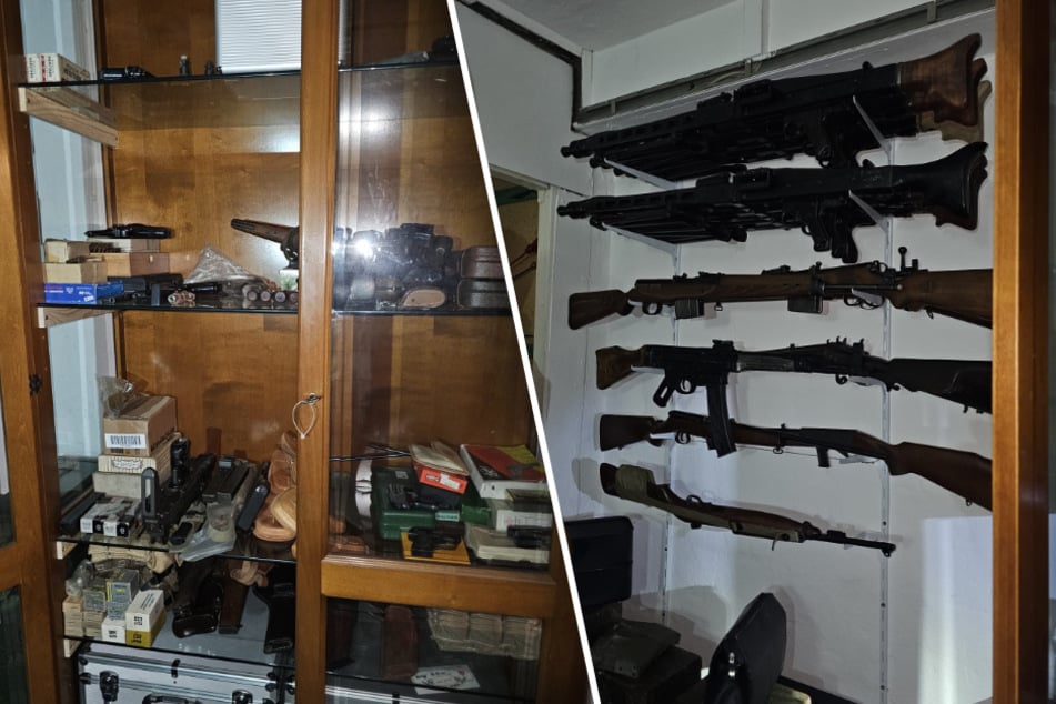 Der geheime Raum befand sich hinter einer Vitrine.