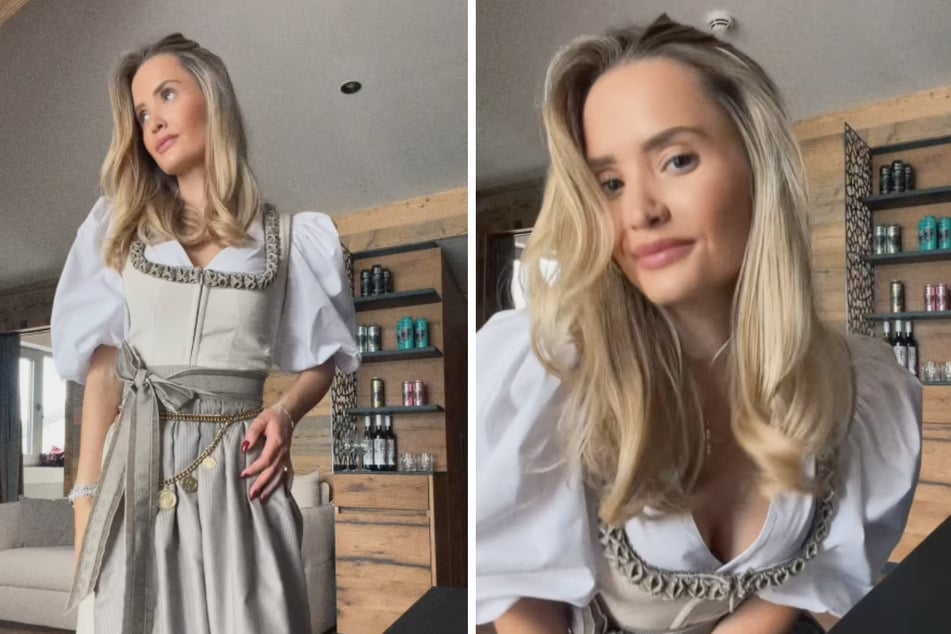 Davina Geiss (22) posierte für ihre Fans jüngst in einem traditionellen Dirndl.
