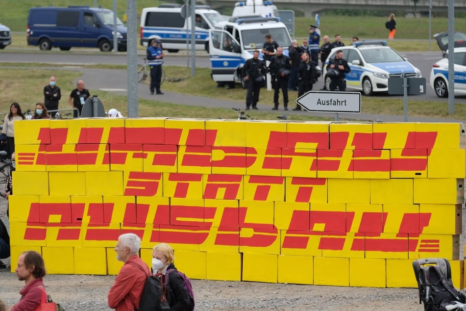 Der Ausbau des Flughafens Leipzig/Halle sorgt immer wieder für Proteste.