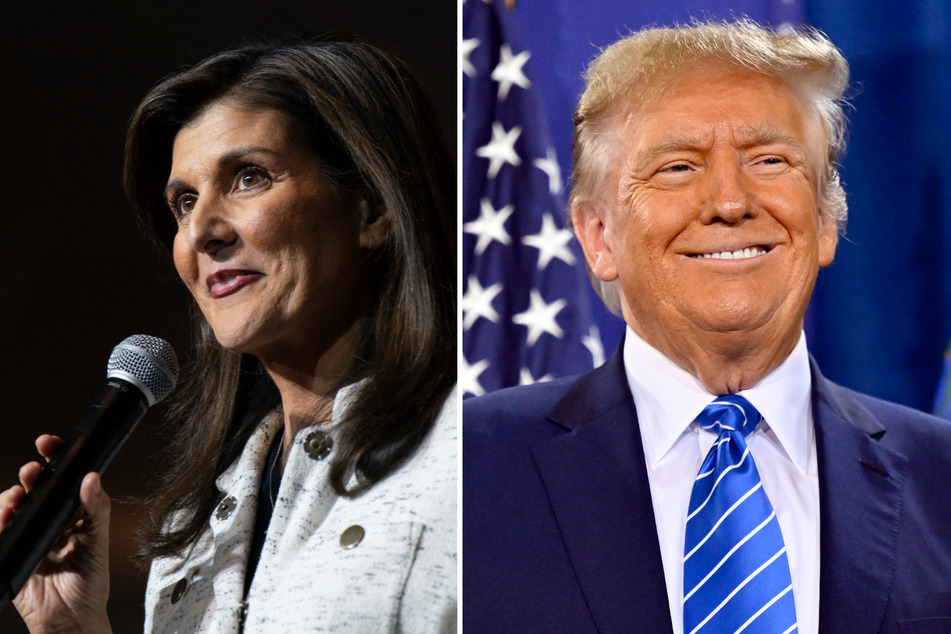 Nikki Haley hit back at competitor Donald Trump during an interview with NBC's Meet the Press on Sunday.