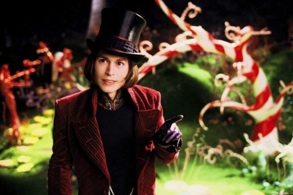 Johnny Depp (57) in der Rolle des Willy Wonka in der Verfilmung von "Charlie und die Schokoladenfabrik" im Jahr 2005.