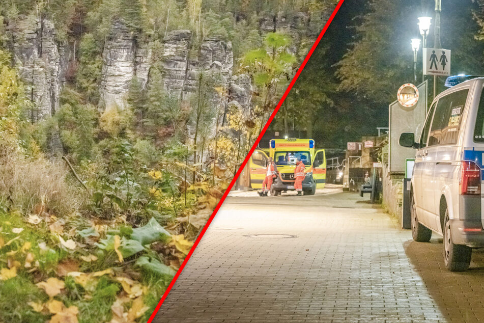 Tragödie nahe der Bastei: Junger Mann (†21) stürzt 60 Meter in die Tiefe und stirbt