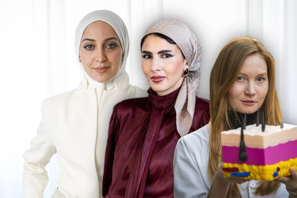 Sie sind unter den Top 9 der Finalistinnen für "Miss Germany" (v.l.n.r.) Büsra Sayed, Amina Ben Bouzid und Amelie Reigl.