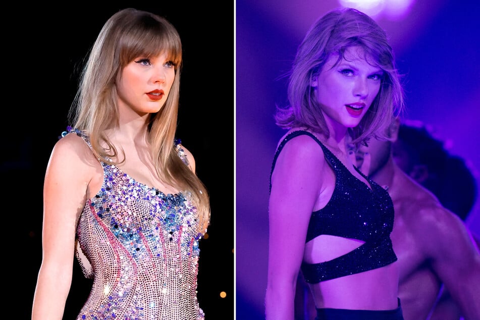 The new Midnights bodysuit looks a lot like the blue one worn on the 1989  world tour!