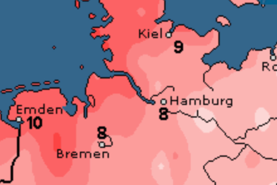 Die Temperaturen sind vergleichsweise mild.