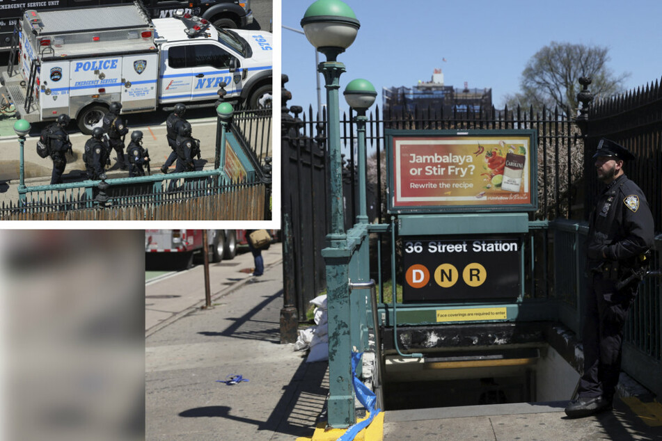 Gas masked gunman on the loose in Brooklyn subway attack injuring 29
