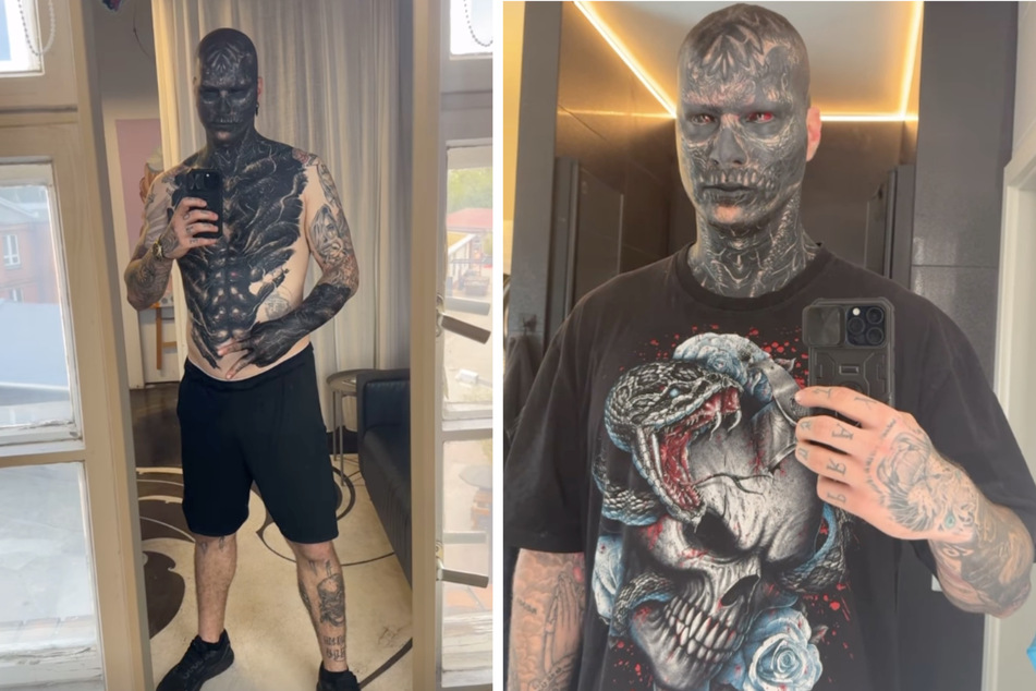 Tattoo-Influencer "inkcroalpha" will seinen gesamten Körper tätowieren lassen.