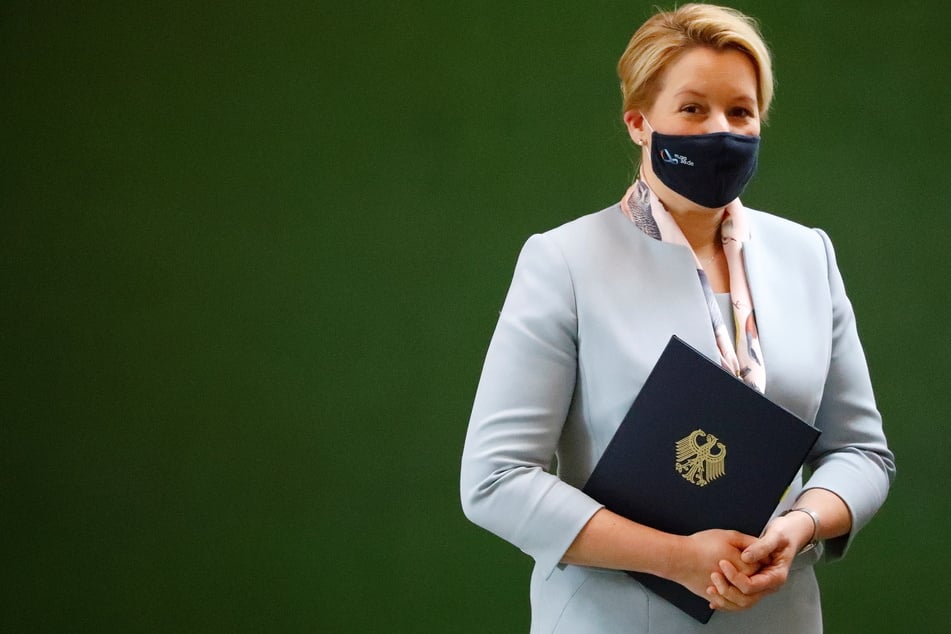 Bundesfamilienministerin Franziska Giffey (SPD) hat sich nicht mit dem Coronavirus infiziert.