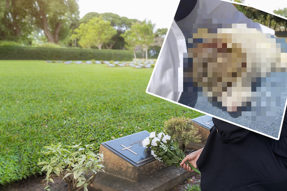 Frau besucht zum erstem Mal Grab ihres Vaters und bekommt unerwartete Unterstützung