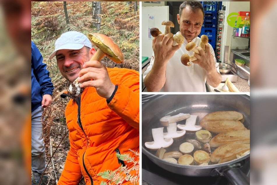 Koch Daniel Fischer (50) ging mit TV-Team in den Wald.