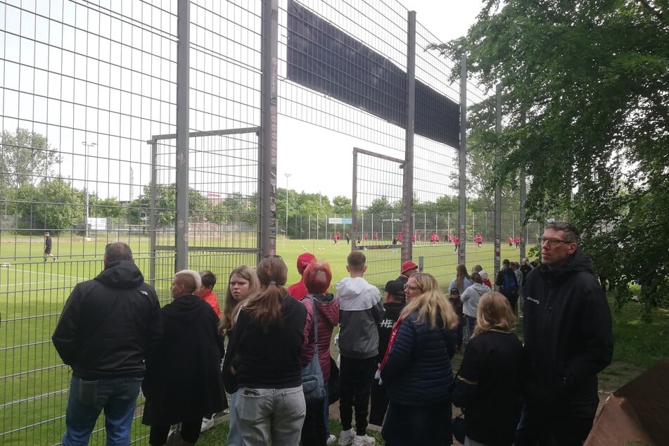 So einen Andrang bei einer Cottbuser Trainingseinheit gab es lange nicht mehr.