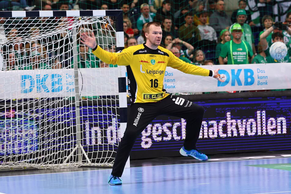 Leipzigs Tomas Mrkva erwischte einen bärenstarken Tag und gewann im ersten Durchgang mit 7:3 Paraden das Torwartduell gegen Nationalkeeper Andreas Wolf! (Archiv)