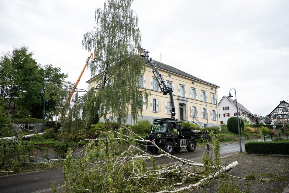 Erst am Tag nach dem Unwetter wird das Ausmaß der Schäden deutlich.