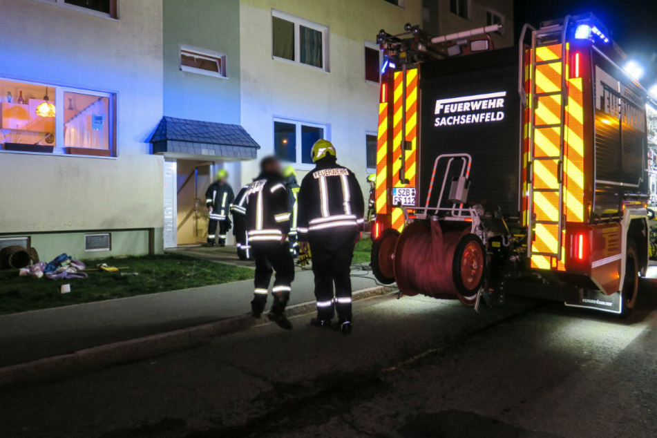 Am Donnerstagabend musste die Feuerwehr in Schwarzenberg in die Sachsenfelder Straße ausrücken.