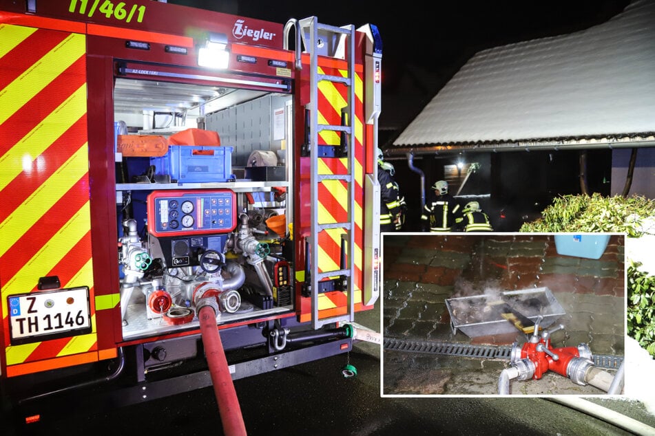 Saunaofen in Brand: Feuerwehreinsatz in Hartenstein