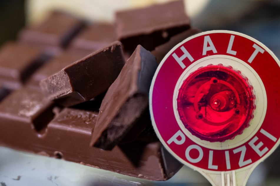 Polizei stoppt gesuchte Frau mit 800 Tafeln Schokolade