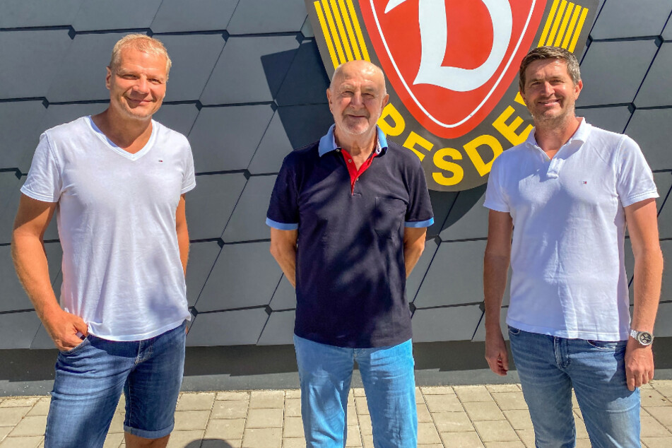Nachwuchsleiter Sport Jan Seifert (52), Übergangskoordinator Hans-Jürgen Kreische (73) und Sportgeschäftsführer Ralf Becker (49). (v. li.)