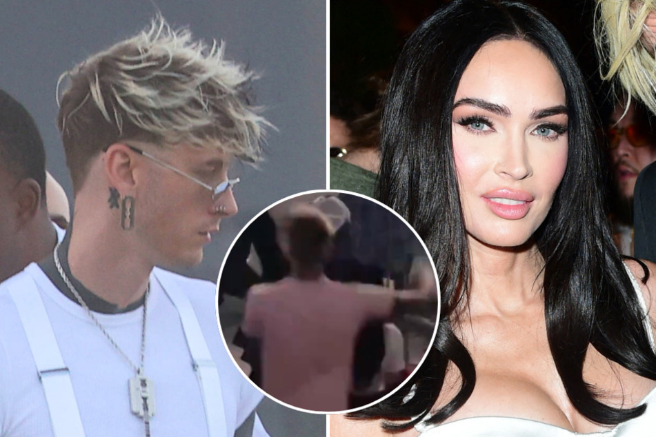 Megan Fox (r.) and Machine Gun Kelly were spotted at a Blink-182 concert in Los Angeles over the weekend!