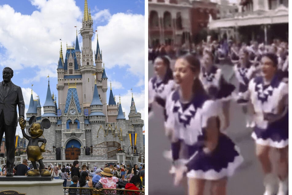 The Port Neches-Groves Indians marching band's performance at Disney World (r.) is being criticized as racially insensitive towards Native Americans.