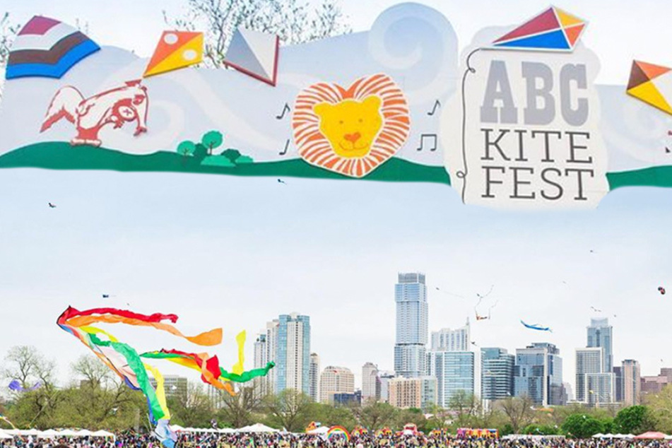 The ABC Kite Fest will take place at Zilker Park in Austin, Texas on Sunday.