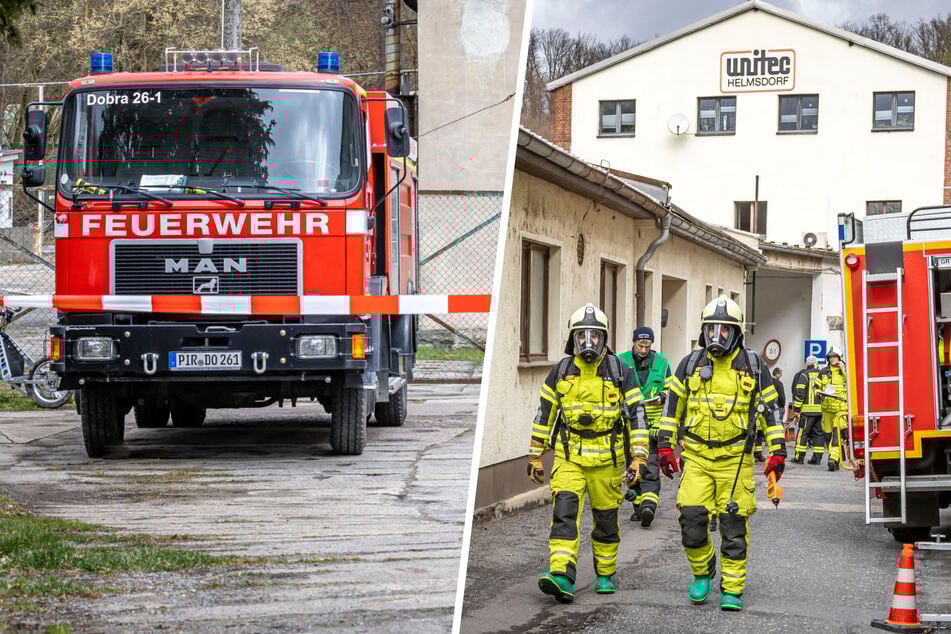 Feuer in sächsischem Chemie-Betrieb: mehrere Mitarbeiter im Krankenhaus