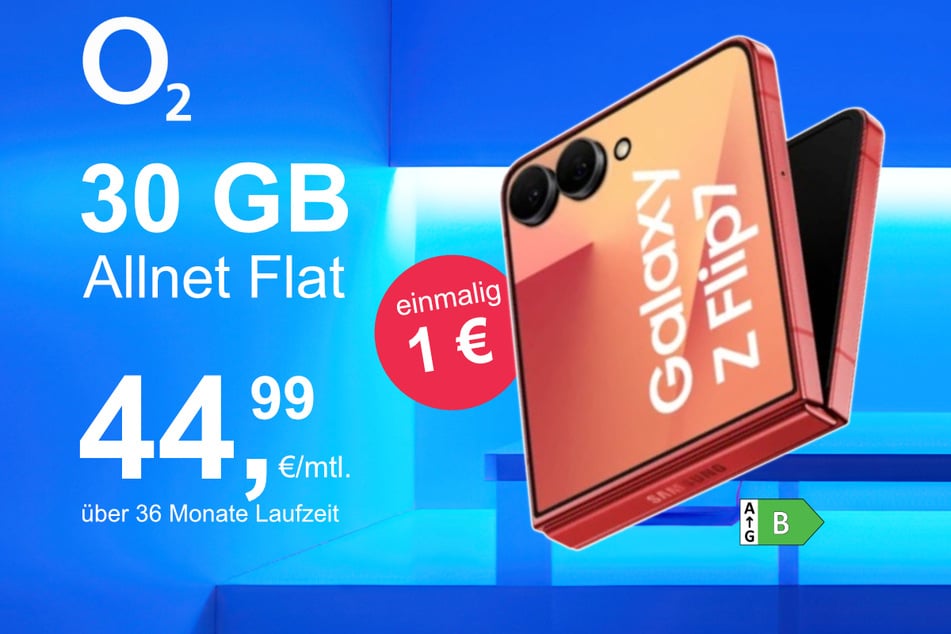 Das Samsung Galaxy Z Flip7 im o2 Mobile M für einmalig 1 Euro.