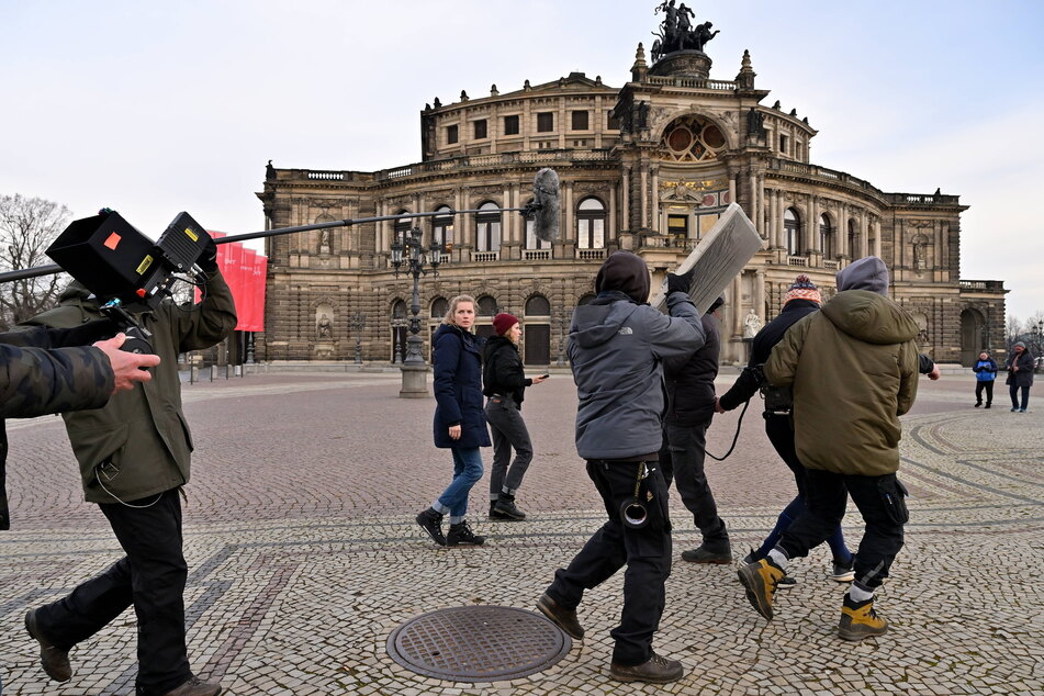 Für den Tatort "Der unsichtbare Tod" wurde auch auf dem Theaterplatz gedreht.