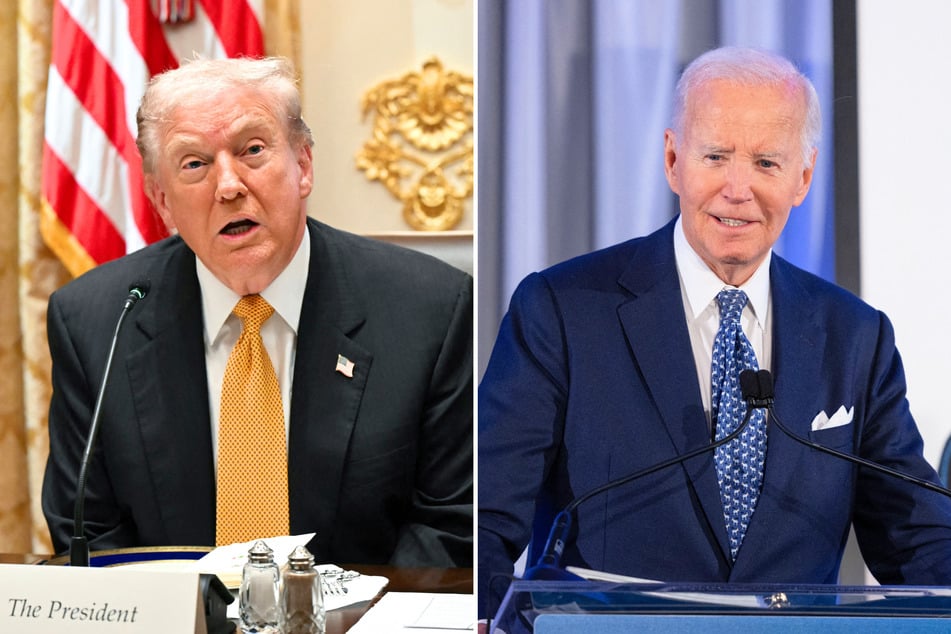 During a recent speech, former President Joe Biden (r.) criticized his successor Donald Trump, whose policies he argued are destroying the country.
