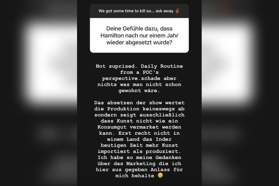 Redchilds (31) Statement auf Instagram.