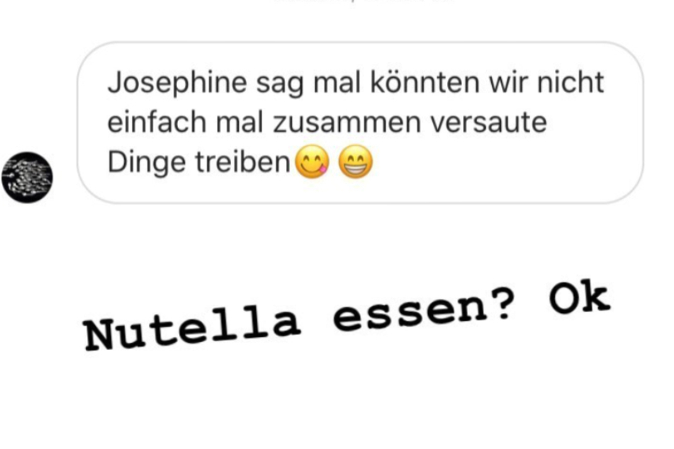 Dieser Screenshot zeigt die komplette Instagram-Story von sexy Josi alias Josimelonie.