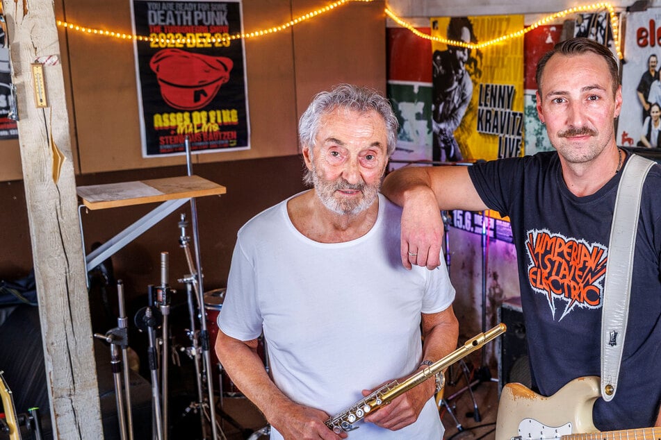 Dresden: Gemeinsamer Auftritt zum Stadtfest: Bei Vater & Sohn Aust ist die Musik Familiensache