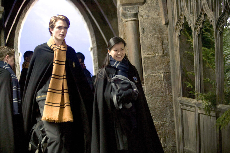 Katie Leung alongside Robert Pattinson in the Goblet of Fire.