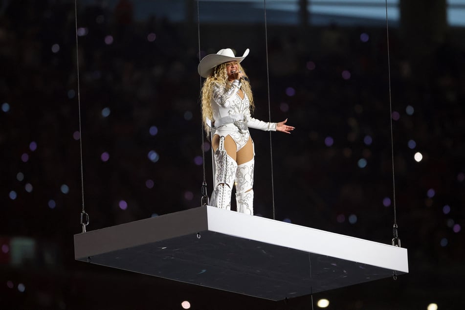 Megastar Beyoncé shared a mysterious announcement on Instagram parallel to her performance at the NFL halftime show in Houston which was broadcast on Netflix.