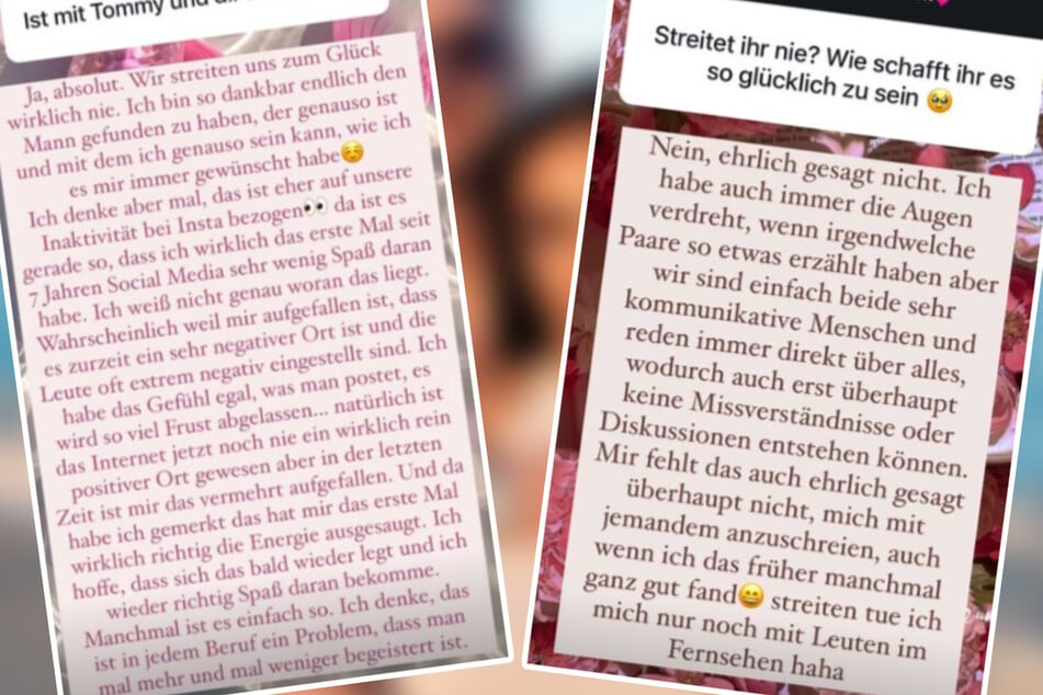 Bei Instagram hat Paulina verraten, wie gut die Beziehung mit Tommy läuft.