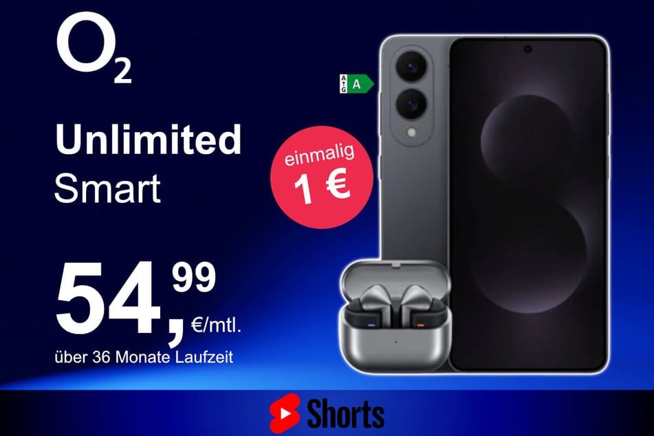 Das Samsung Galaxy S25 Edge + Buds 3 Pro im o2 Mobile Unlimited Smart für einmalig 1 Euro.