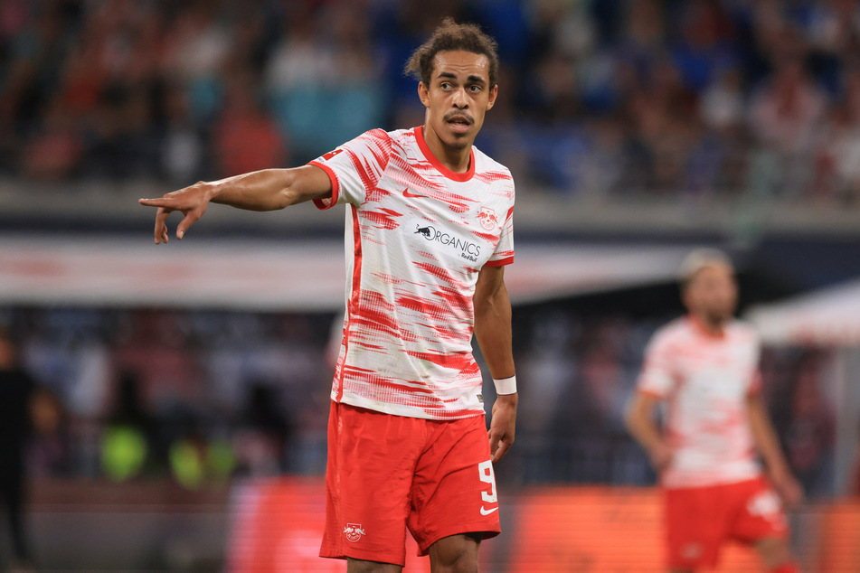 RB Leipzigs Yussuf Poulsen (27) hofft auf eine schnelle Trendwende. Dafür braucht es am Wochenende gegen Hertha BSC einen Sieg.