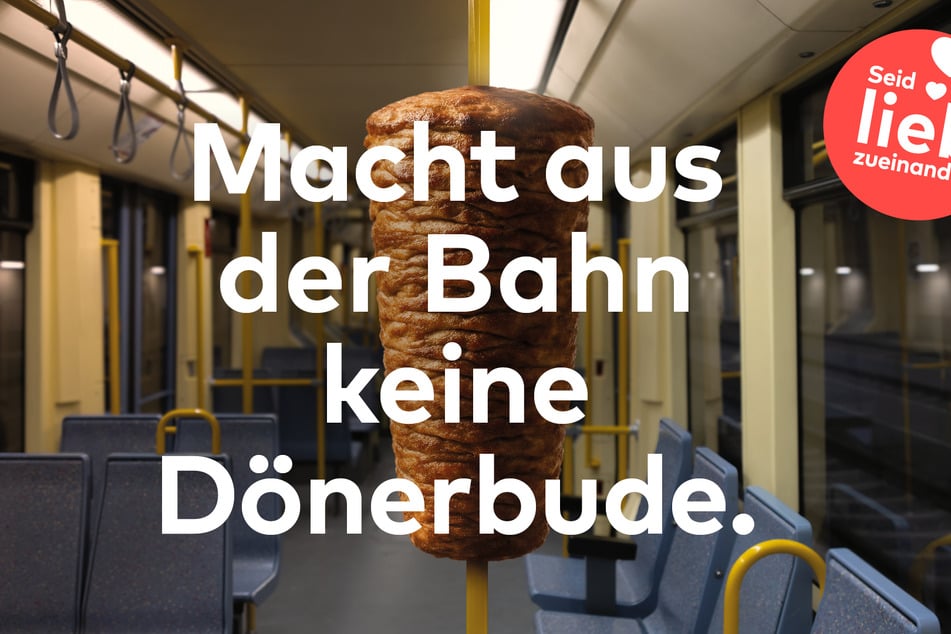 Die neue Kampagne der KVB zum Thema Essen und Trinken in Bus und Bahn.