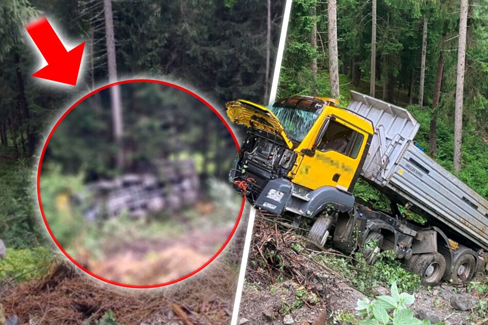 Dramatischer Absturz: Zwei Bäume verhindern Schlimmeres