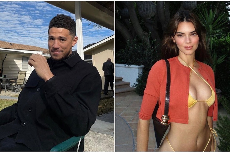 Fans seem to think that Kendall Jenner (r) and Devin Booker may have reconciled right under our noses!