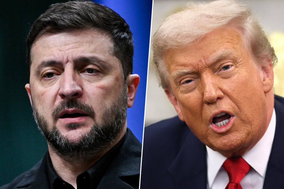 Donald Trump (l.) has set of a deadline of November 27 for Ukraine to accept his peace plan, as Volodymyr Zelensky pushes back on the proposal.