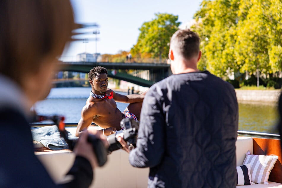Ibo begeistert mit seinem Shooting Heidi Klum.