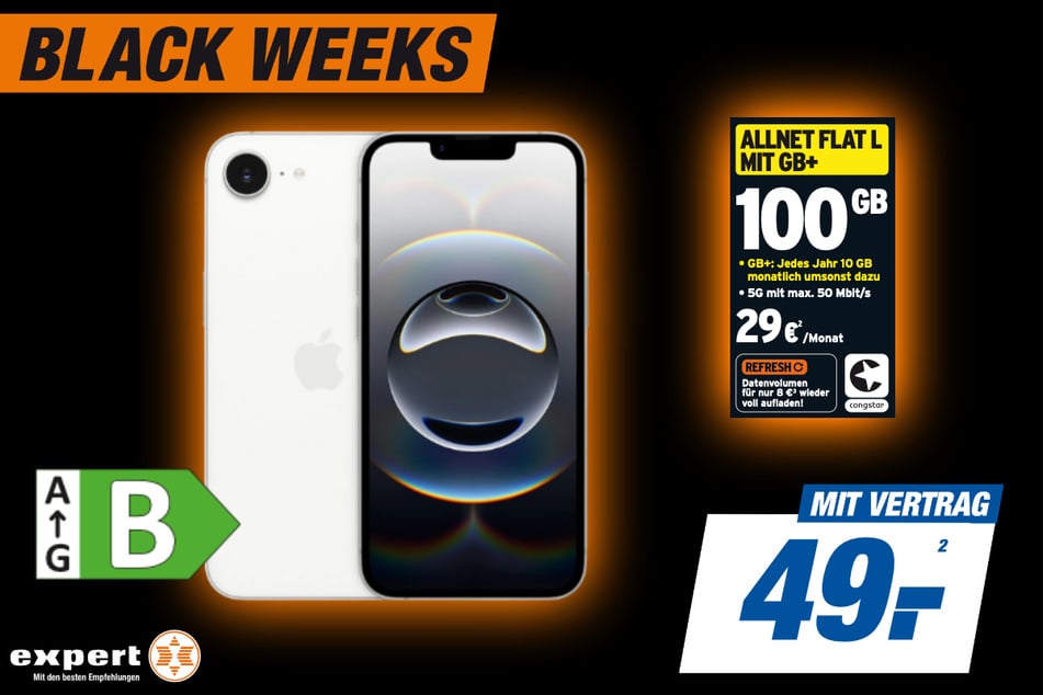 Apple iPhone 16e
für 49 Euro im Vertrag².