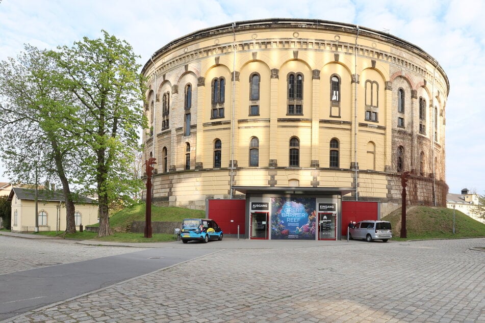 Jeden ersten Donnerstag im Monat werden im "Great Barrier Reef" des Panometers die Yogamatten ausgerollt.