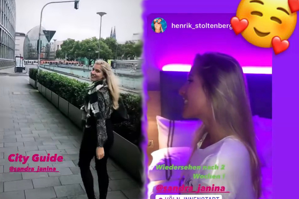 Sandra freut sich über das Wiedersehen mit Henrik. Einen Stadtrundgang durch Köln gab es auch.