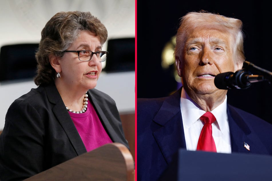 Federal Election Commission Chair Ellen L. Weintraub (l.) has said that Trump tried to fire her via a short letter on social media.