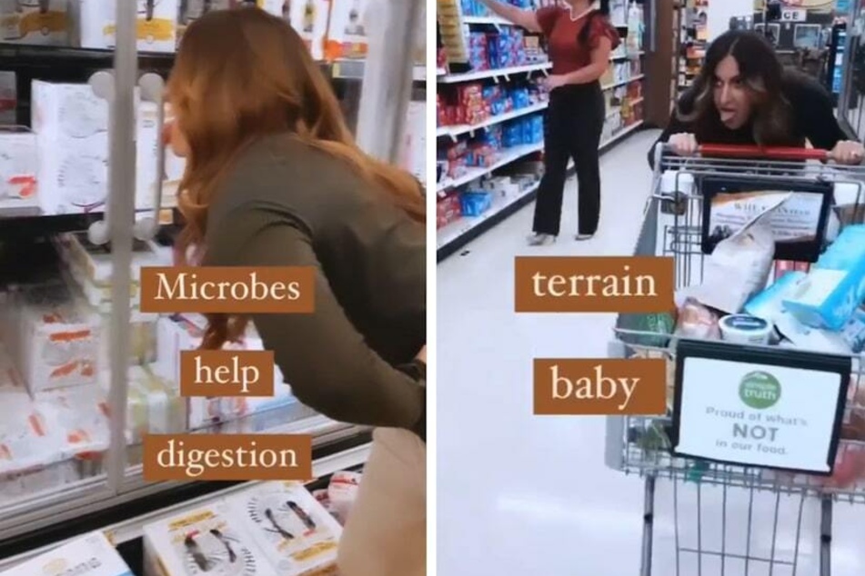 Mutter leckt Einkaufswagen und Supermarkttüren ab: "Keime stärken das Immunsystem"