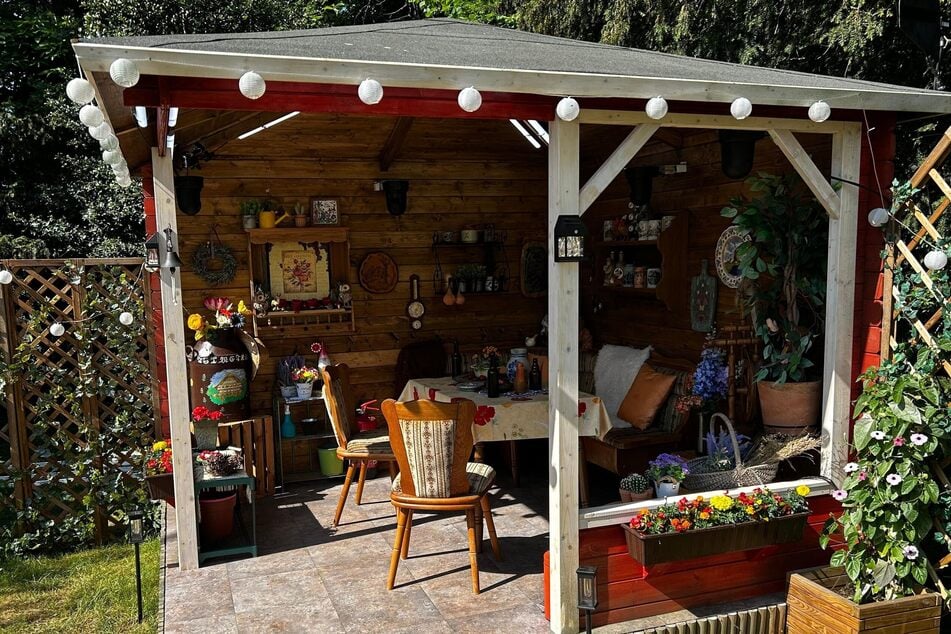 Statt eines Pools steht den Promis im "Sommerhaus der Stars" in diesem Jahr eine kleine Gartenlaube zur Verfügung.