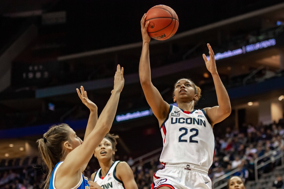 Huskies guard Evina Westbrook led her team with 17 points against UCLA on Saturday.
