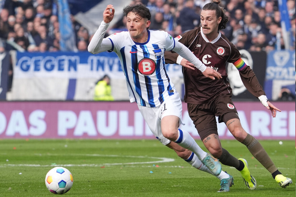 Der FC St. Pauli um Kapitän Jackson Irvine hatte Herthas besten Spieler Fabian Reese am Sonntag voll im Griff.